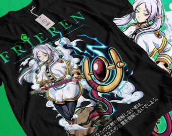 RETRO Frieren T-Shirt, Frieren Vintage Shirt, Frieren T-Shirt Fan, Frieren Tshirt, Otaku t shirt, anime shirt, manga comic tee