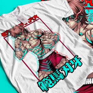 T-shirt Baki Hanma - Anime Manga Baki Le Grappin - Coupe Régulière - Neuf Avec étiquettes