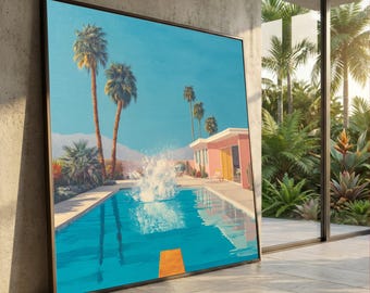 David Hockney A Bigger Splash 1967 Poster From Tate Britain - Etsy