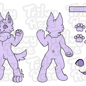 Furry Ref Sheet Base Pack – 6 Species Bundle - Etsy