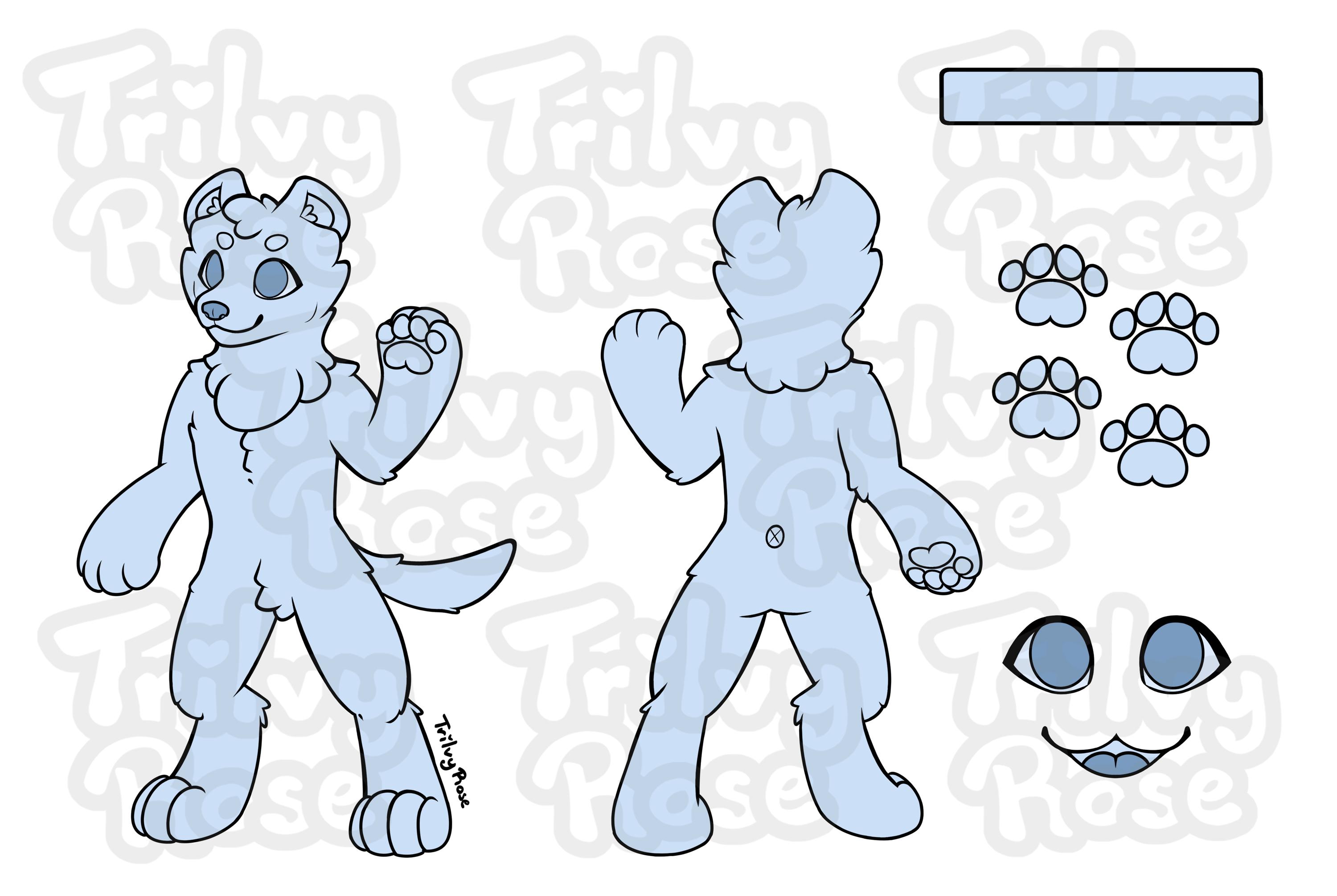 Furry Ref Sheet Base Pack – 6 Species Bundle - Etsy