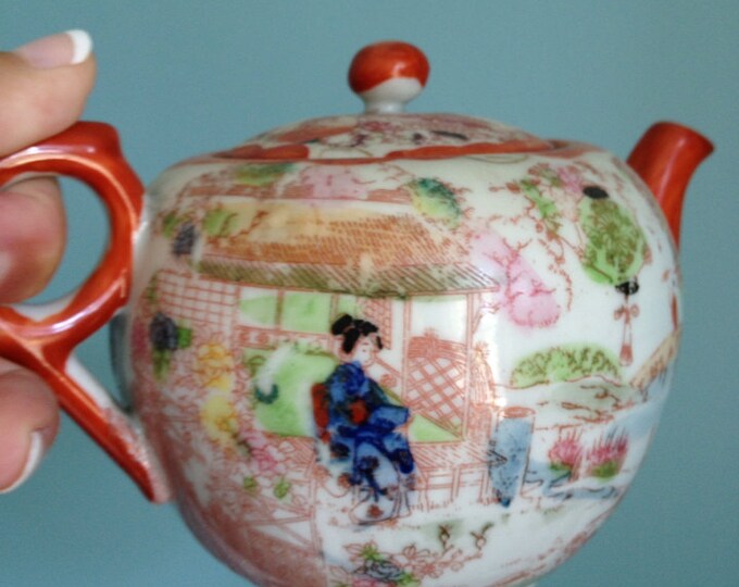 Vintage Japanese Teapot Etsy