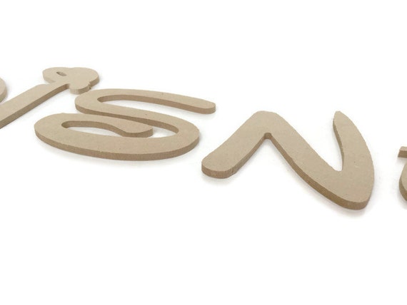 DISNEY FONT WOODEN MDF LETTERS & NUMBERS IN VARIOUS SIZES TO CHOSE FROM 