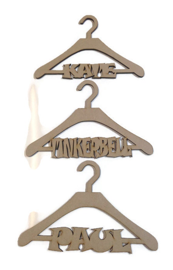 Mdf Wooden Personalised Clothes Hangers Children Mdf Wooden Personalised Clothes Hangers, Personalized Childrens Coat Hanger