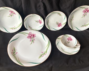 ノリタケ カレン ファインチャイナ 7ピースディナーウェアセット 1950年から1953年まで製造