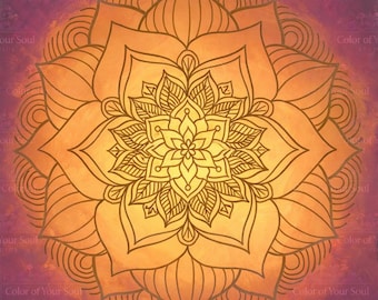Inner Still – Mandala Art Print | Calming Spiritual Wall Art | Original Acrylic Mandala