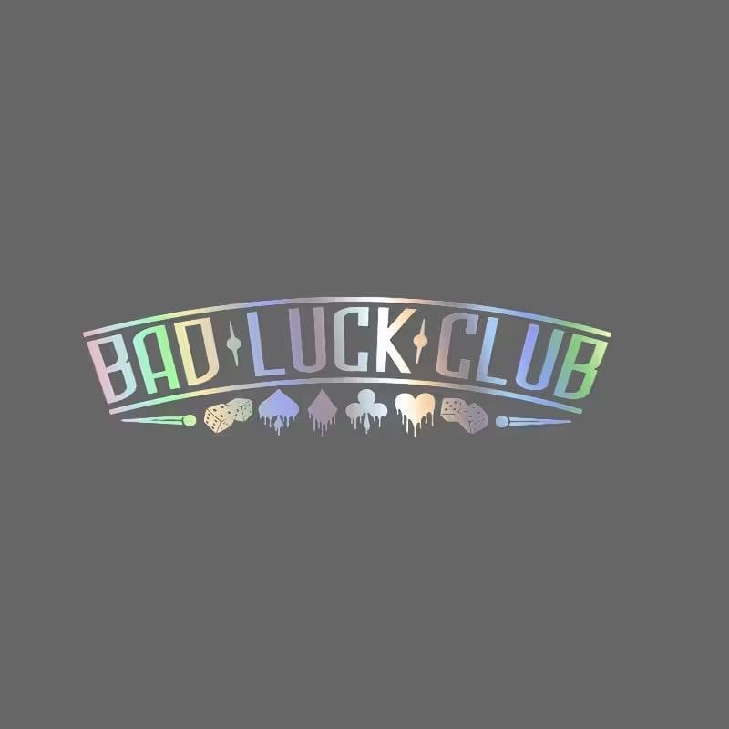Clvb Sticker Bad Luck Club Car Sticker Vinly Decal Window Bumper Sticker (all ...