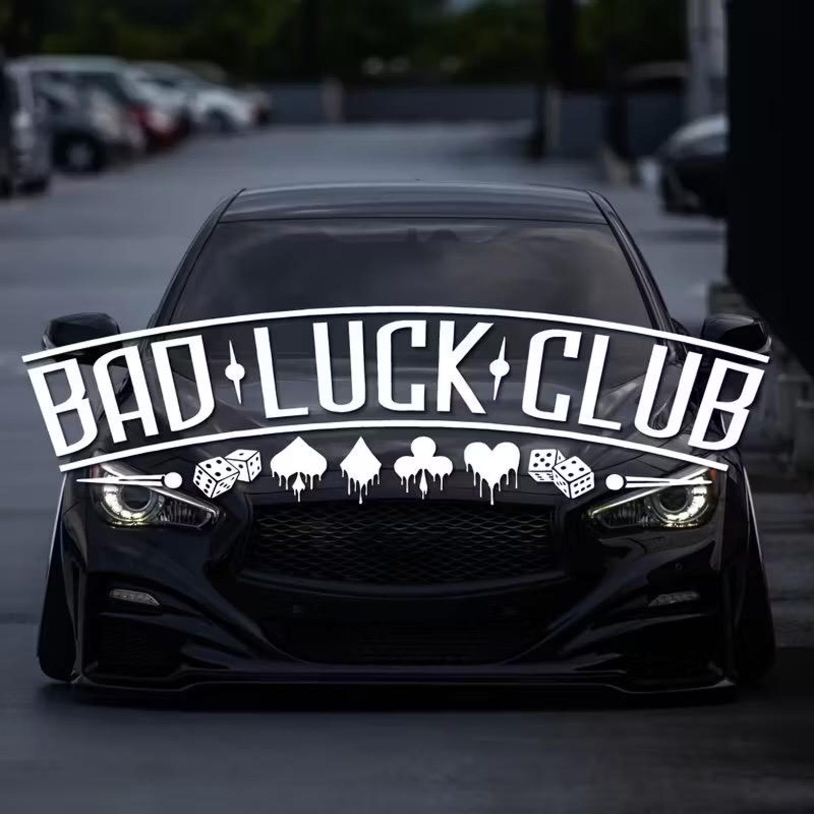 Bad Luck Club Car Sticker Vinly Decal Window Bumper Sticker (all ...