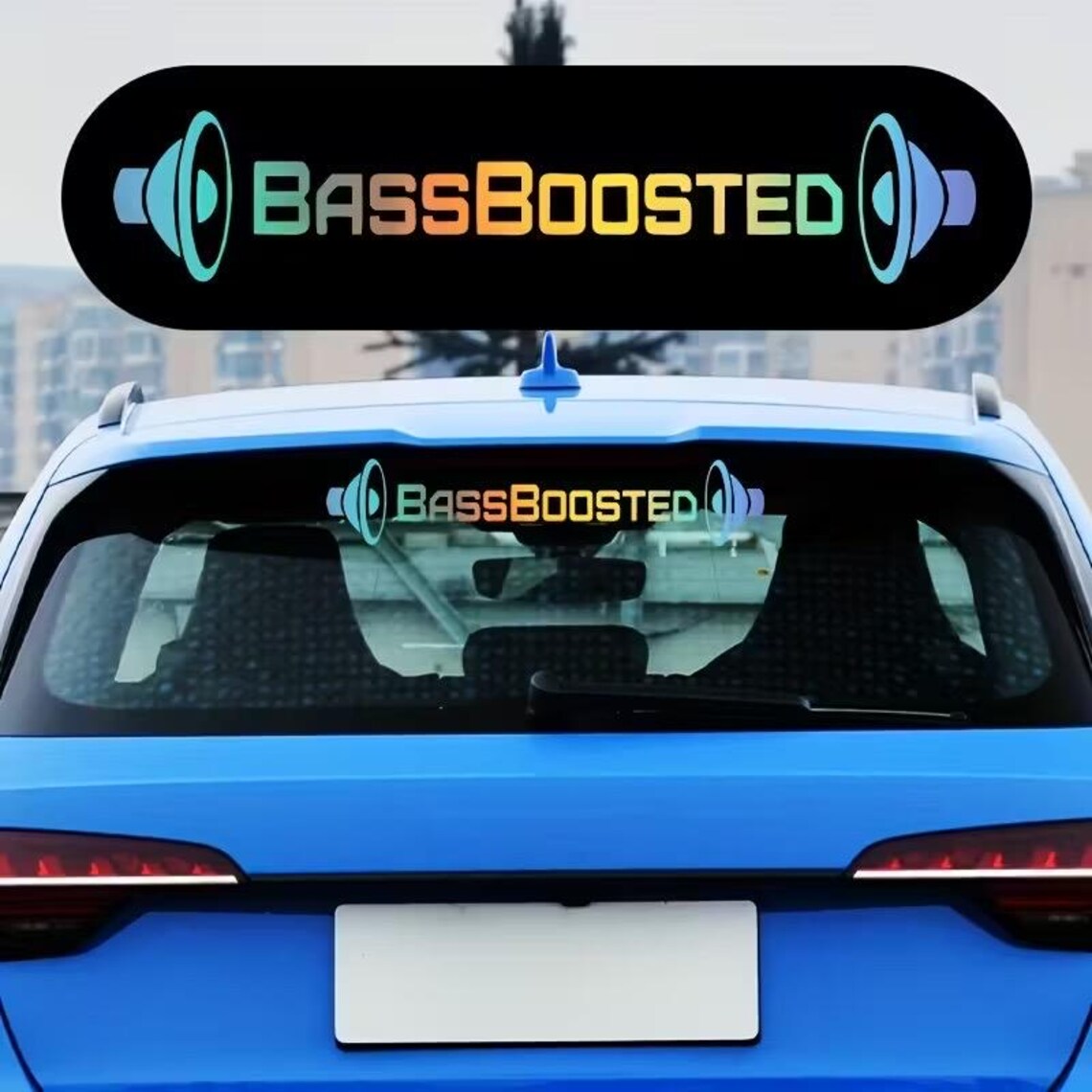 Boosted Rear Window Sticker Bass Boosted Car Sticker Vinly Decal Window Bumper Sticker (all Colours ...