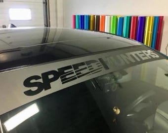 SpeedHunters Car Sunstrip Universal Plain Sunstrip Standard and Deep (All Colours & Sizes)