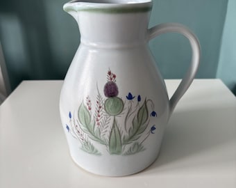 Vintage Stoneware Hand Painted Coffee Cup Tea Mug Stein by Buchan