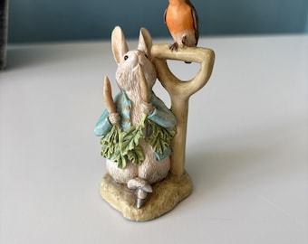 Figura vintage de Peter Rabbit del mundo de Beatrix Potter -284238 FW & Co 1991.