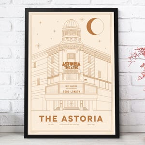 The Astoria London UK music gig venue Art Print, A2 A3