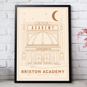 Brixton Academy London music venue Art Print, A2 A3