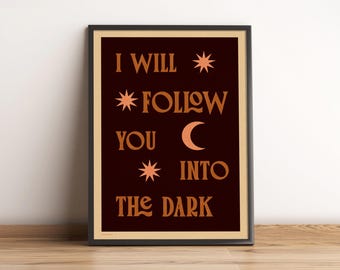Paroles de la chanson I Will Follow You Into The Dark Death Cab For Cutie Impression artistique