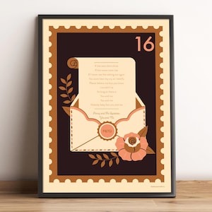 Carta de amor personalizada, impresión artística personalizada, poesía tipográfica, letra lírica, papel impreso, aniversario, boda, nuevo hogar, regalo para recién nacido, tamaño A3, A2