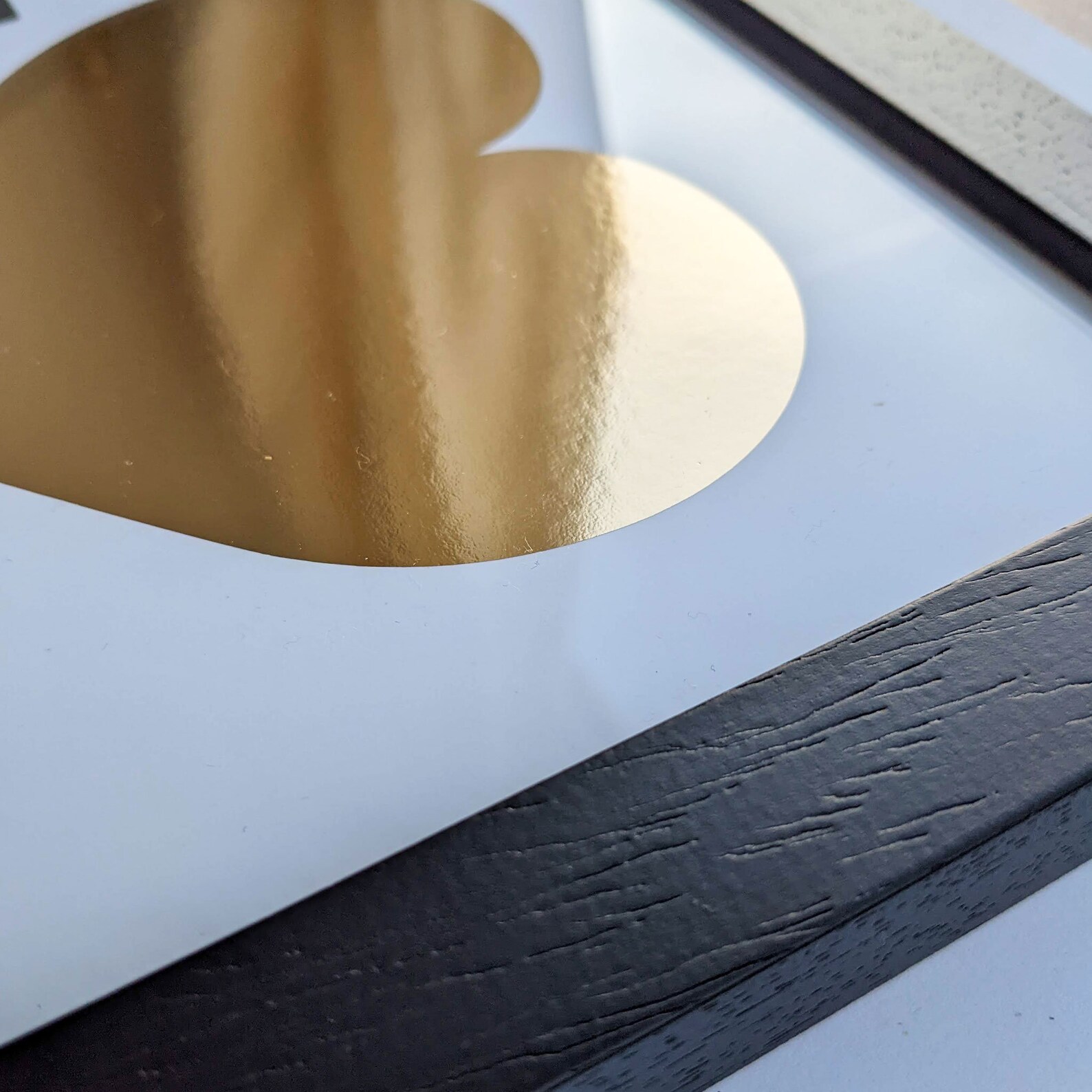 LOVE 12 Gold Foil Mirror Print Poster Etsy