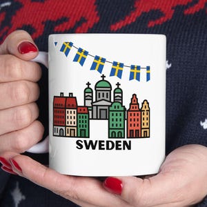 Drink to Sweden Ceramic Mug 11oz  Wake Up Sweden!