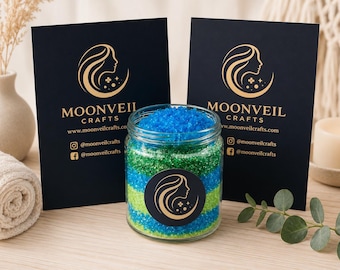Sali da bagno idratanti - Prodotti per la cura della pelle fatti a mano - Profumi e colori personalizzati - Pelle morbida - Realizzati su ordinazione - Biologici - Oli essenziali