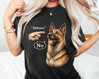 Behave Belgian Malinois PNG SVG: funny dog illustration malinois lovers png no speech bubble art (Digital Download)