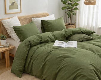 100% Cotton Duvet Cover, Boho Bedding Set, Queen King Comforter Cover With Pillow