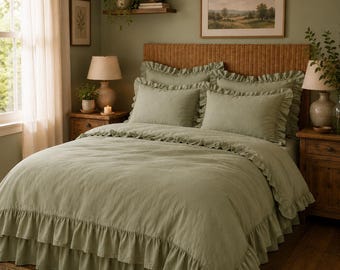 Luxury 100%  Cotton Duvet Cover, Boho Bedding Set, Queen King Full Quilt Cover