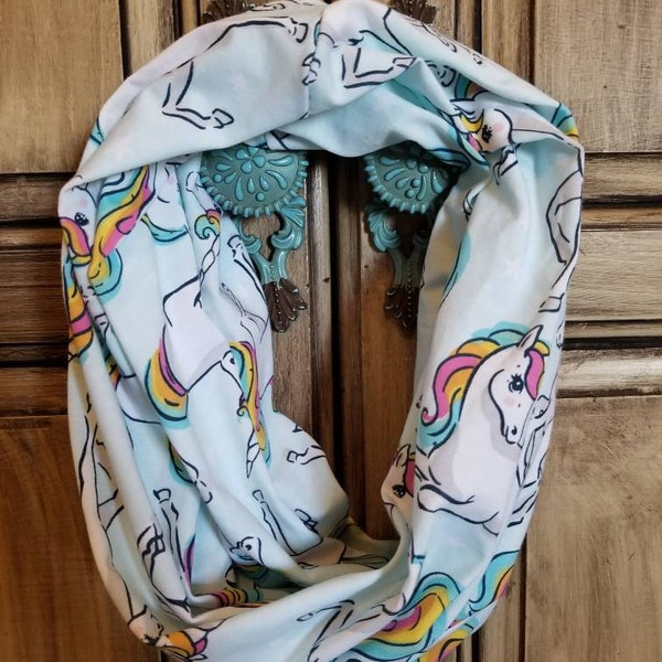 Kids Rainbow Unicorn Infinity Foulard, Mommy Daughter Set, Toddler, Adulte