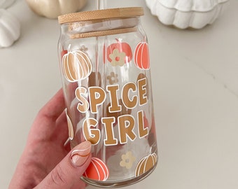 Spice Girl Glass Can | Iced Coffee Cup | Soda Glass