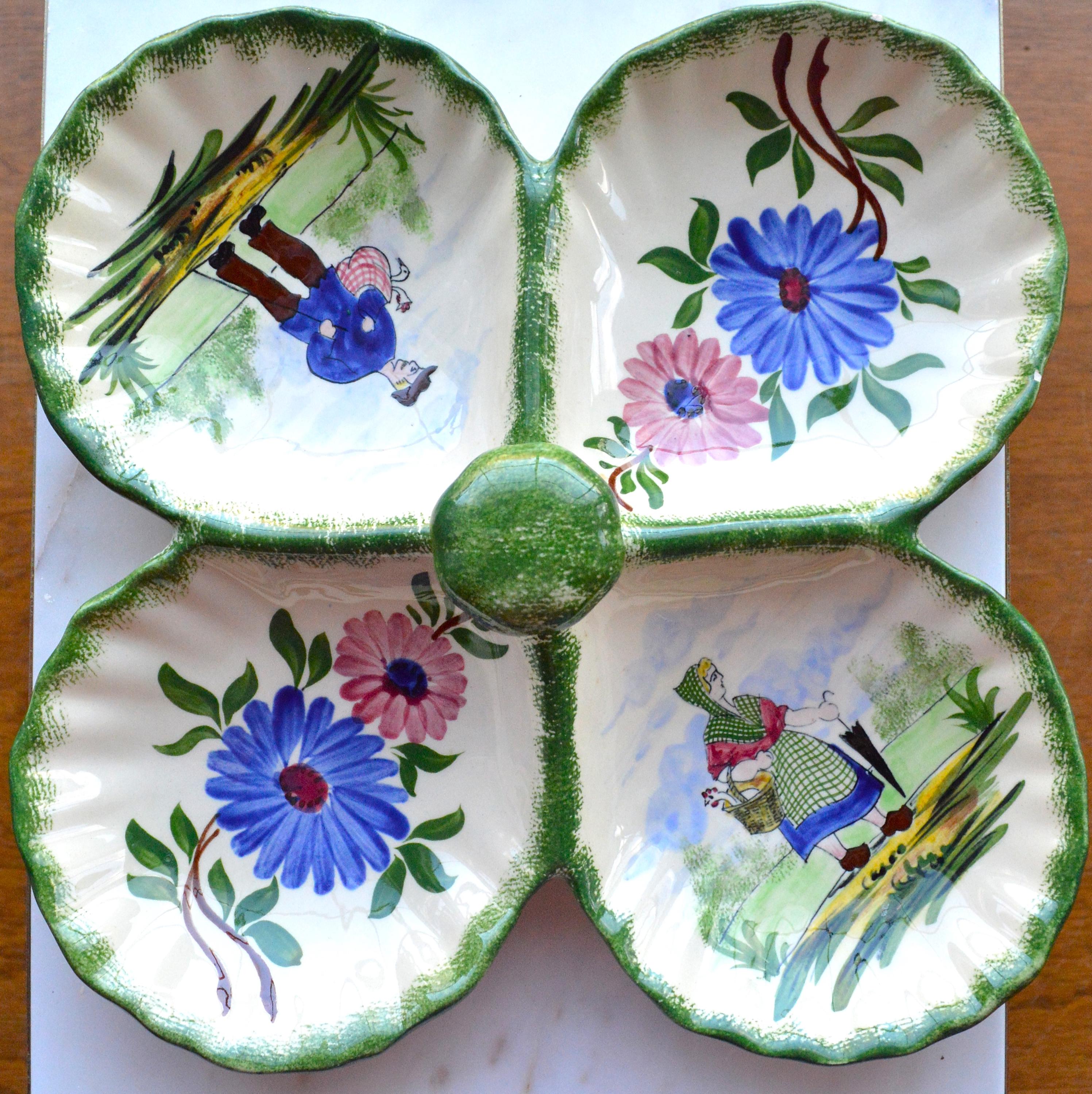 フランス アンティーク Desvres デヴル 19世紀 ウォールポケット 花器 Antique Desvres - Etsy