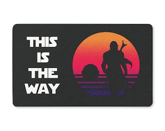 Wycieraczka This Is The Way | wycieraczka poliestrowa, sylwetka retro zachodu słońca