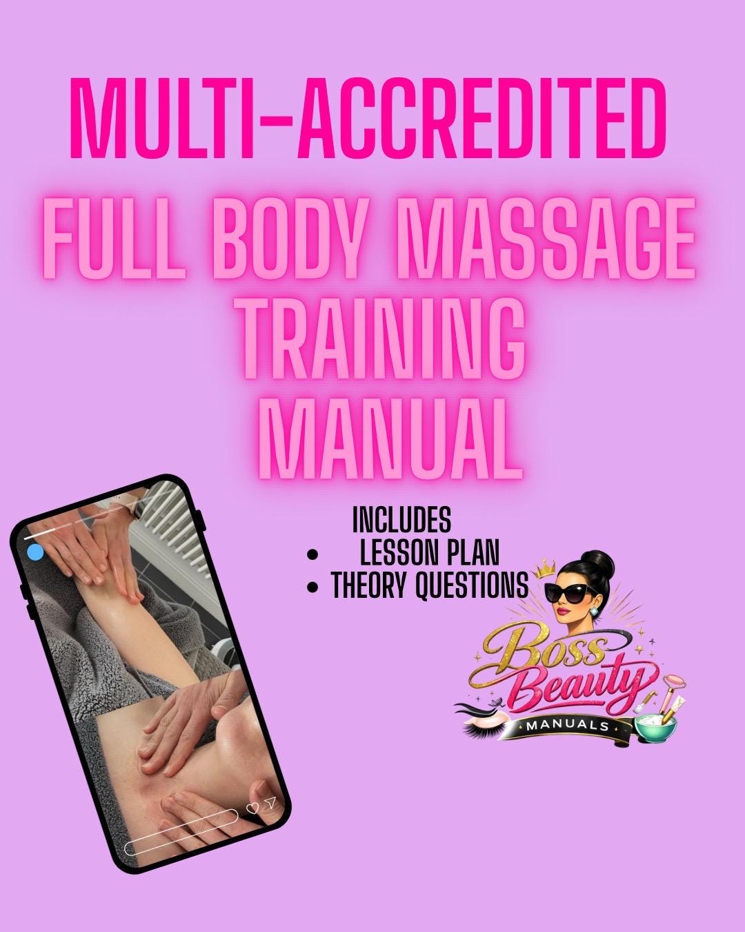 Editable Full Body Massage Training Manual Including Lesson Plan Theory ...