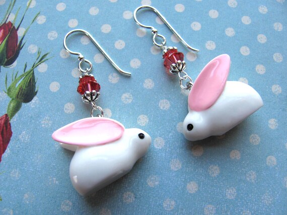 Hase Ohrringe Ostern Ohrringe Urlaub Ohrringe Swarovski | Etsy