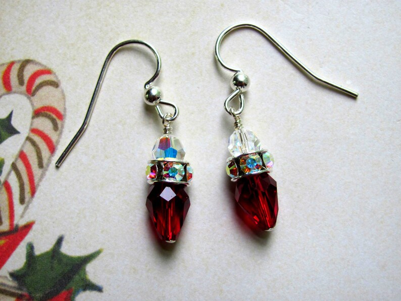 nighttime holiday earrings