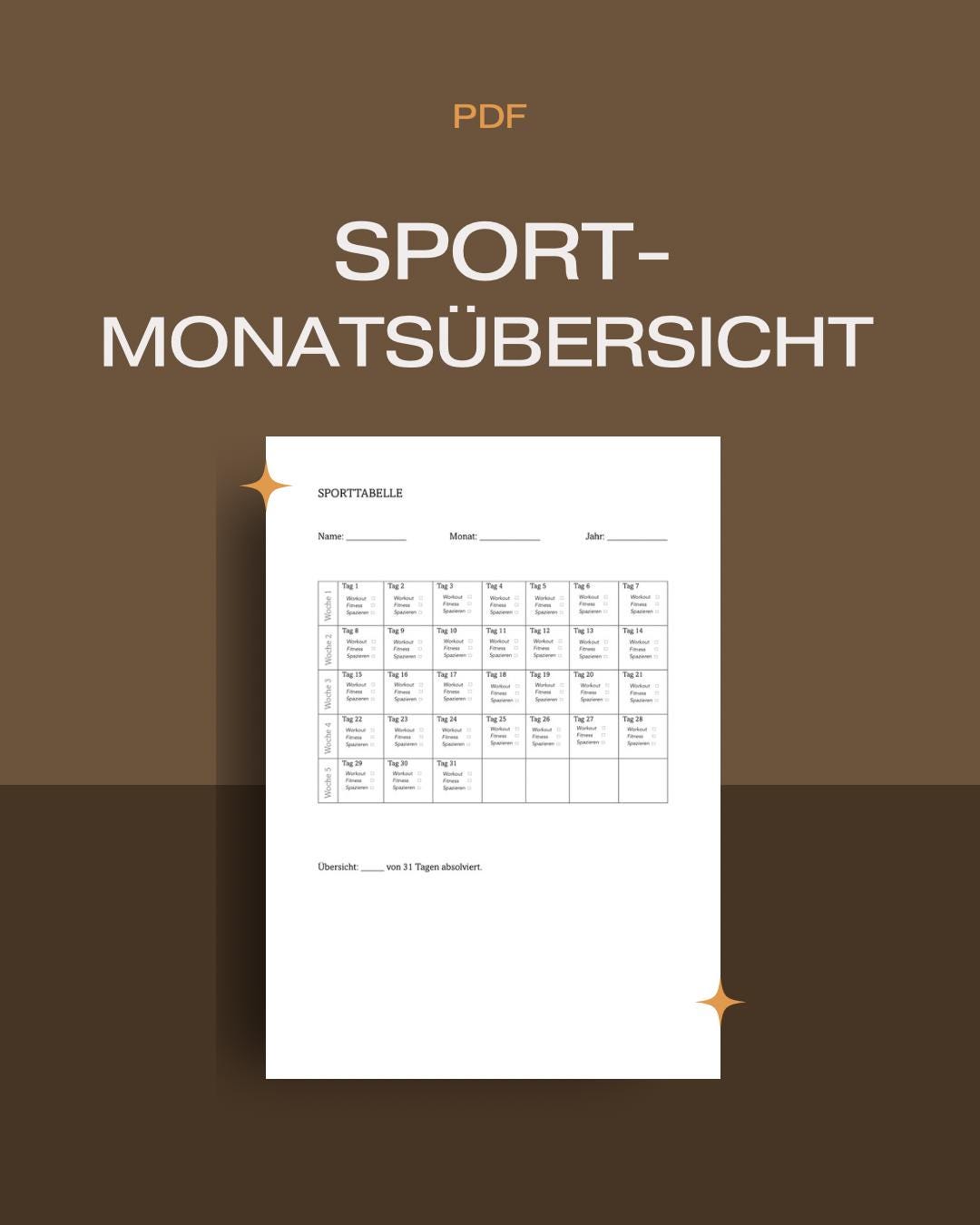 Monthly Training Plan PDF | Sports & Fitness Monthly Overview | Workout ...