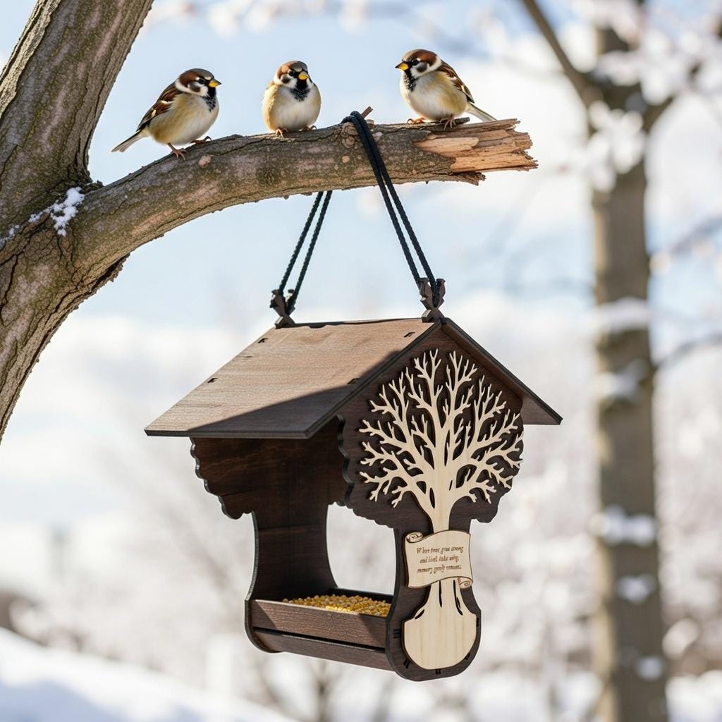 Memory Bird Memorial Bird Feeder for Loved One, Sympathy Gift, in Loving Memory ...