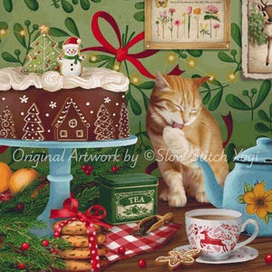 Christmas For Tea Lovers Cross Stitch Pattern | Digital Download  (PDF, SAGA)