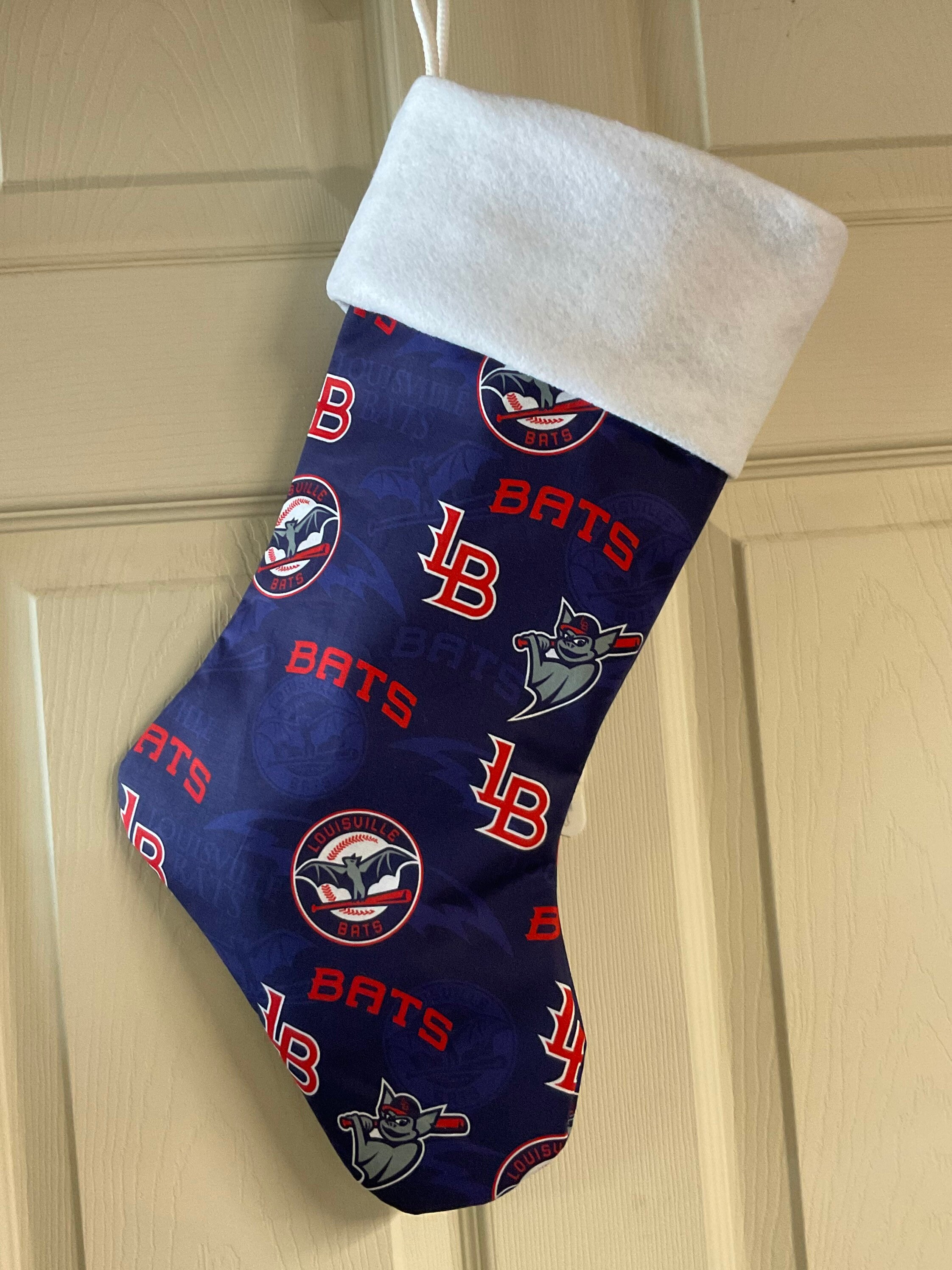 Louisville Bats Christmas Stocking Fully Lined Size 18 