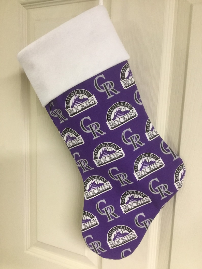 Colorado Rockies Christmas Stocking with your name 18 x 8 Free name