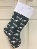 Philadelphia Eagles Christmas Stocking fully lined, size 18