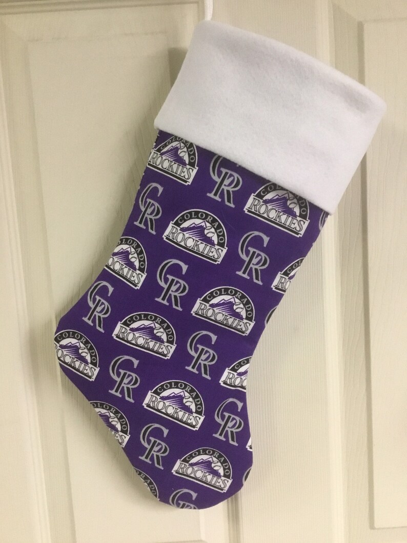 Colorado Rockies Christmas Stocking with your name 18 x 8 Free name