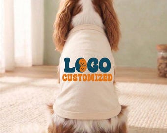 Custom Dog Tank Top, Personalized Pet Shirt, Custom Logo Dog Apparel, Custom Pet Portrait Clothes, Small Dog Tee, Dog Lover Gift
