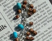 Juniper/Cedar seeds, Kingman Turquoise Bracelet, Juniper Berry Jewelry, Cedar Berry Jewelry, Navajo Bracelets, Turquoise and Juniper Berry