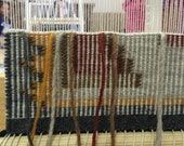 Navajo Rug, Two Grey Hills Design Rug, Raised Outline Rug, Natural Colors, Miniature Navajo Rug, Detailed Navajo made