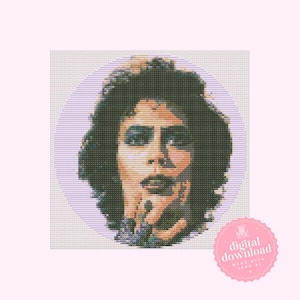 Rocky Horror Picture Show Frank N Furter Cross Stitch Pattern