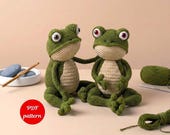 Crochet frog pattern, crochet amigurumi frog pattern, crochet frog pattern for beginners, crochet frog pattern for gift and decor