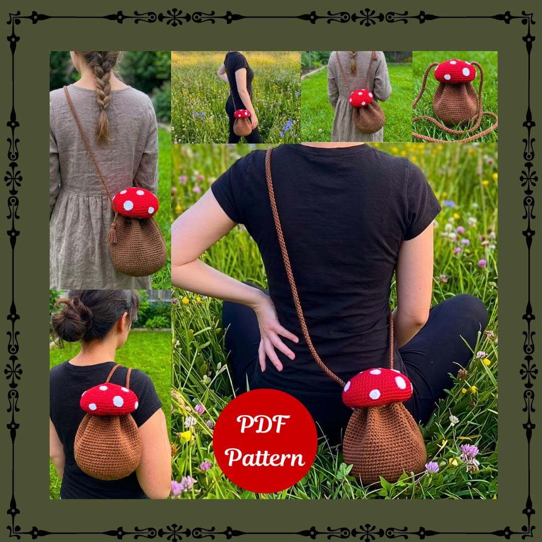 Beginner-Friendly Mushroom Crossbody Bag Pattern
