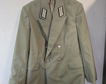 East German NVA DDR Officer Military Dress Jacket Tunic Parade Gala K52, patches