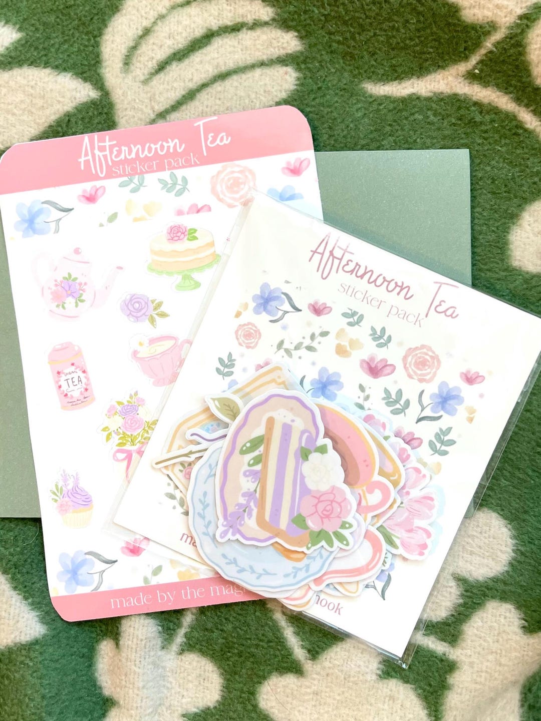 Handmade Afternoon Tea Themed Sticker Pack and Sticker Sheet - Etsy