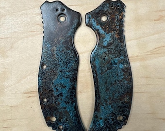 Nodak Custom “Petrified Mint” Shipwreck Copper Zero Tolerance ZT 0350 Scales
