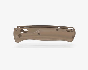 Benchmade Bugout 535 Flytanium Handle Scales Crossfade Earth Brown G10 FLY-0864